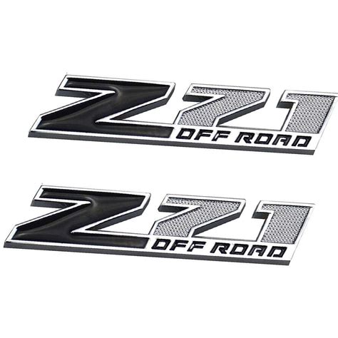 Car And Truck Decals Emblems And License Frames New Metal Z71 Off Road Car