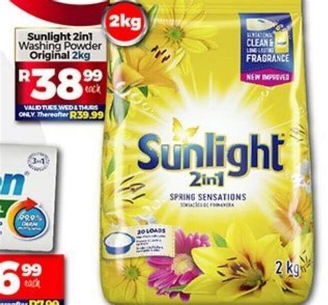 Sunlight 2in1 Washing Powder Original 2kg Offer At Take N Pay