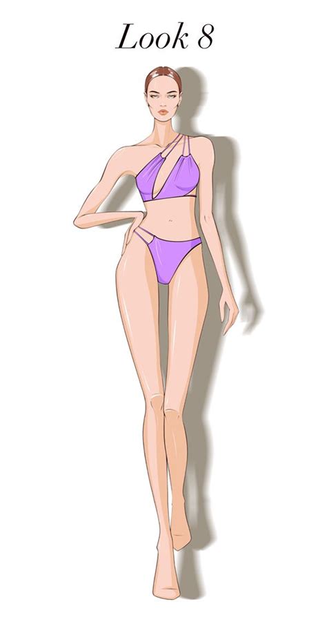 Beachwear Collection Fashion Illustration On Behance Swimwear Fashion Illustration