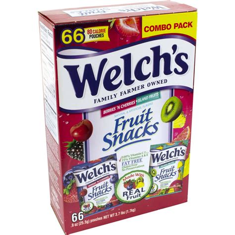Welchs Fruit Snacks Combo Pack 9 Oz 66 Count