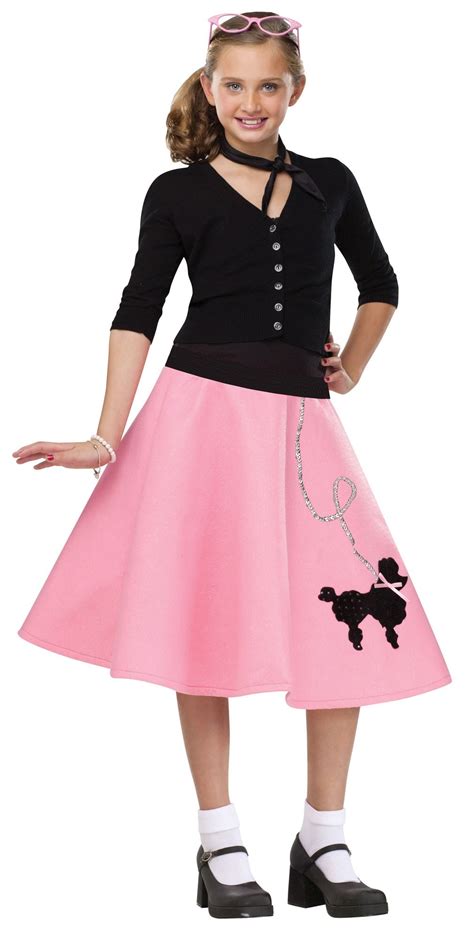 50s Poodle Skirt Kids Costume Mr Costumes