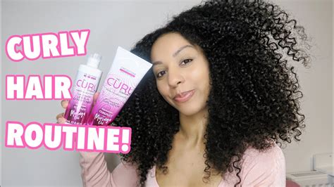 Curly Hair Routine Using The Curl Company Youtube