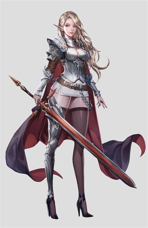 pin de ddaki em illust female personagens femininos espadachins mulheres fantasia