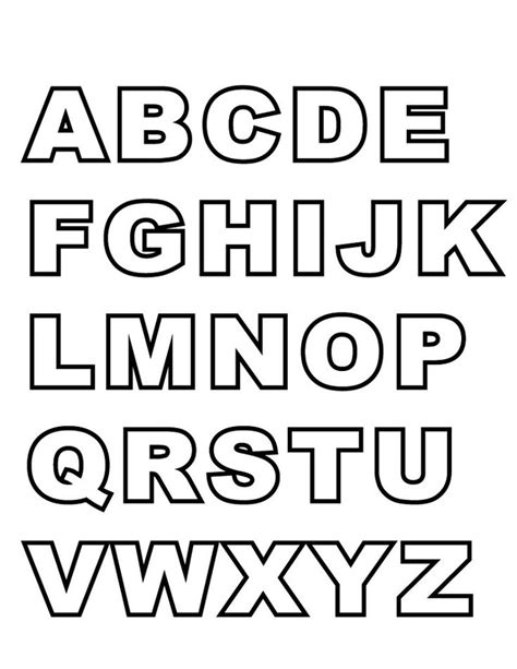 Free Printable Alphabet Letters Printable Letters To Cut Out