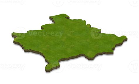 3d Map Illustration Of Kosovo 12375073 Png