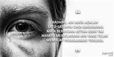 Jika sampai membiarkan lemak sekecil apapun masuk, nanti akan jadi tumpukan lemak besar! 50 Kata Kata Mutiara Tentang Air Mata - Juproni Quotes