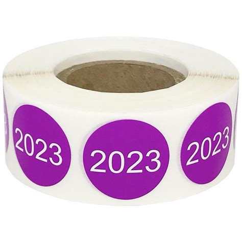 Year 2023 Stickers 34 Round