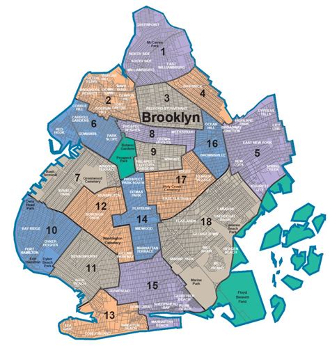 Map Of Nyc 5 Boroughs And Neighborhoods Map Of The 5 Boroughs Printable