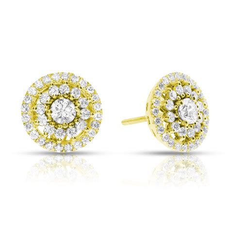 Dizziness Diamond Earrings Clip On Round Natural Diamonds Etsy