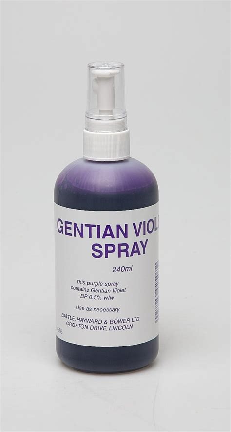 Battles Gentian Violet Spray Treatment For Minor Cuts And Scratches