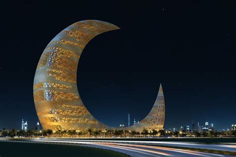 Dubai Crescent Moon Tower Amazing Buildings Amazing Architecture Art