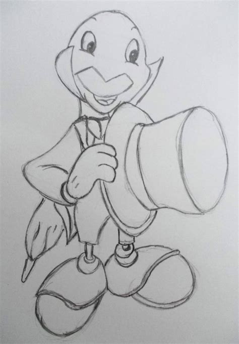 Jiminy Cricket Sketch By Moonymina On Deviantart