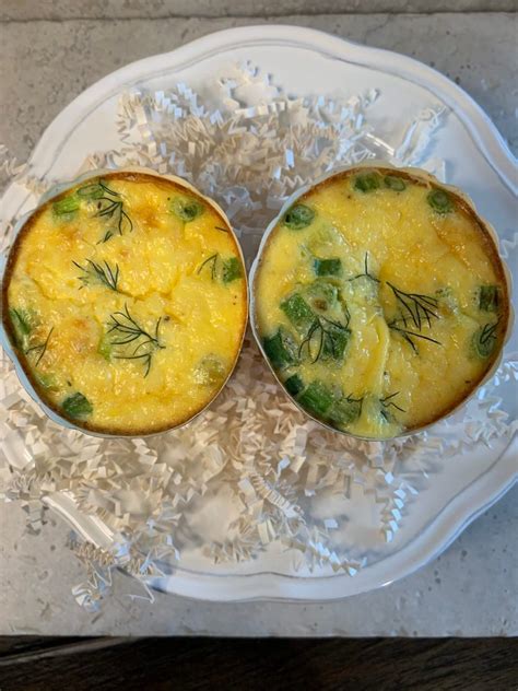 Individual Crustless Crab Quiche Olive You Most