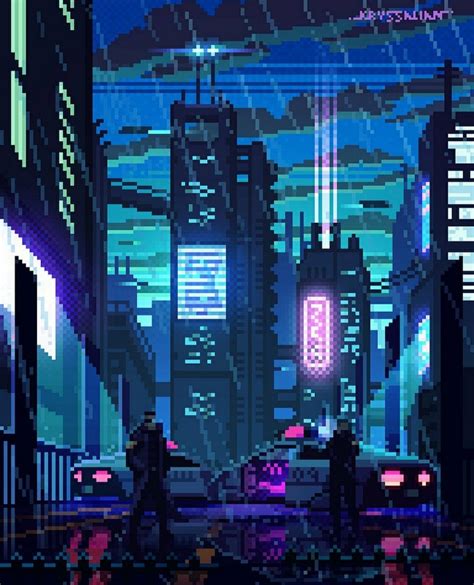 Pixelart Cyberpunk Pixel Art Background Pixel Art Tutorial