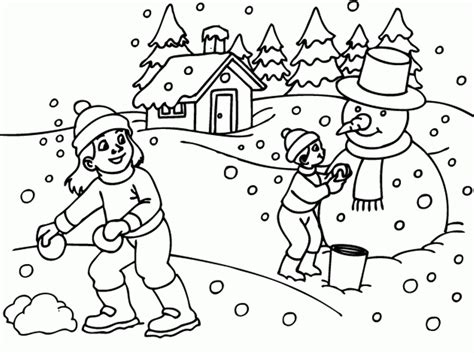 Winter math whether charting cold weather or creating snowflakes, you'll find math comes alive in wintry explorations. Printable Winter Scene Coloring Pages - Coloring Home