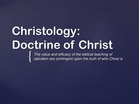 Ppt Christology Doctrine Of Christ Powerpoint Presentation Free