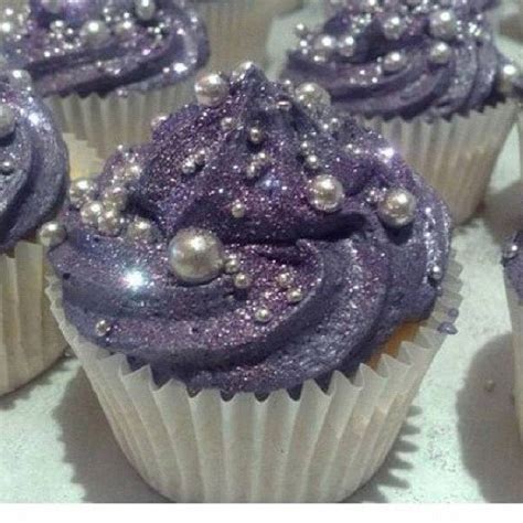 Sparkling Sprinkles Goodness Cupcake Cakes Sparkly Cupcakes Purple