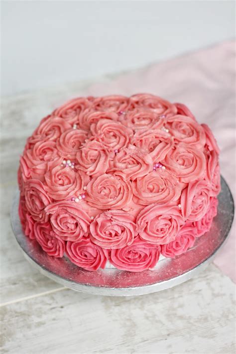 Good Food Shared Rose Swirl Cake Tutorial