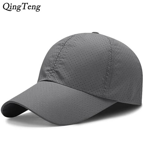Solid Color Quick Drying Summer Baseball Cap Men Waterproof Breathable