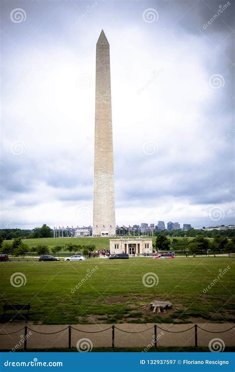 George Washington Monument Obelisk In Washington Dc Editorial