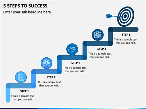 5 Steps To Success Powerpoint Template Ppt Slides