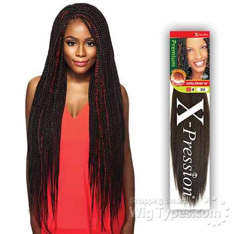 Human ponytails 82 inch synthetic crochet hair extensions for white women box twist 165g jumbo xpression braiding pre stretched wholesale. Outre X-Pression ULTRA BRAID 36 (pre stretched) - WigTypes.com