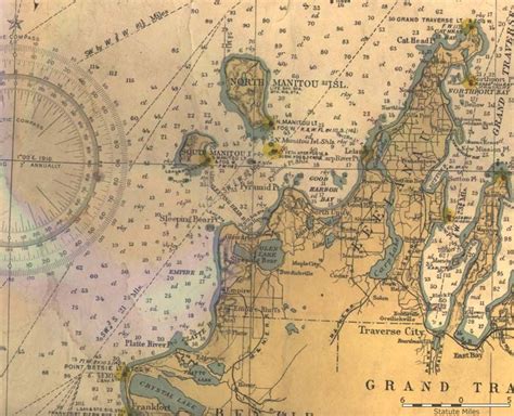 Grand Traverse Map Map Vintage World Maps Clothes Design