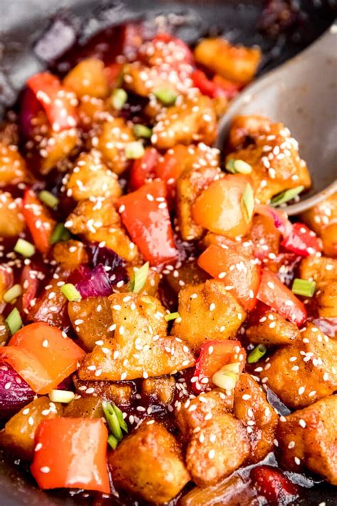 Sweet And Sour Tofu Recipe Vegan Jessica In The Kitchen