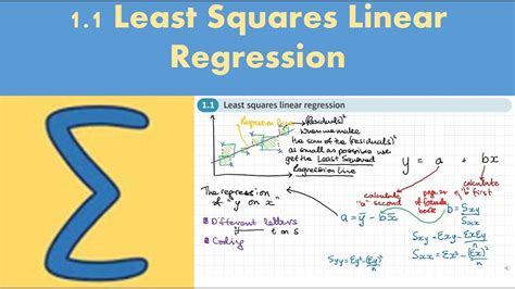 1 1 Least Squares Linear Regression FURTHER STATISTICS 2 Chapter 1