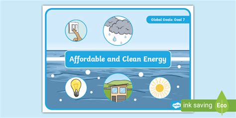 Global Goal 7 Poster To Print Affordable And Clean Energy