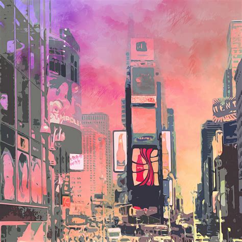 By 1960, the new york times ran an article titled life on w. City-art Ny Times Square Digital Art by Melanie Viola
