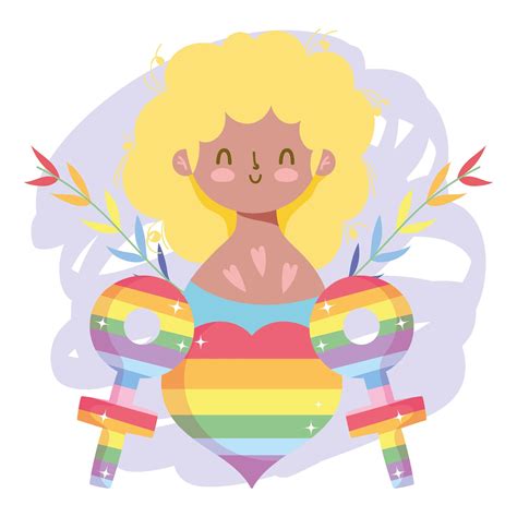 Cartoon Lgbtqi Character For Pride Celebration 1481862 Vector Art At