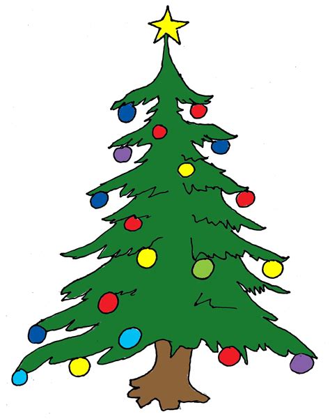 Illustration in a themed environment. Cartoon Christmas Tree - ClipArt Best