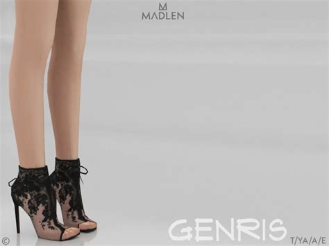 Sims 4 Maxis Match Cc — Madlensims Madlen Genris Boots Mesh Sims