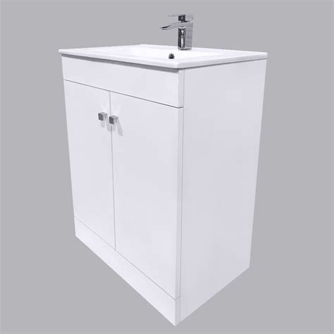 600mm Bathroom Basin Sink Vanity Unit Floor Standing Storage Cabinet