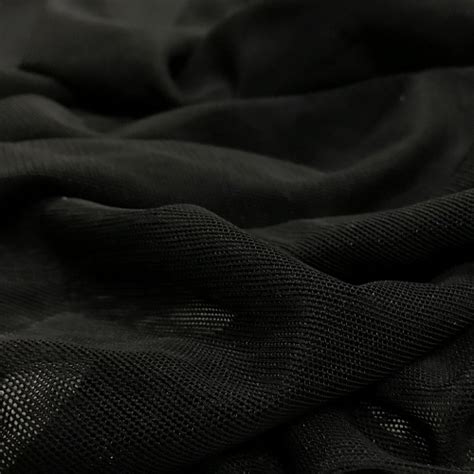 Black Stretch Mesh Activewear Mesh Fabric Bulk Stretch Fabric