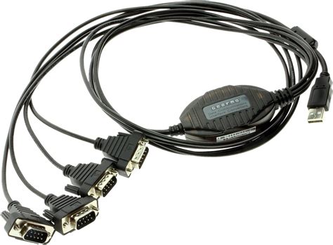Gearmo 4 Port Usb To Serial Ftdi Cable For Ma Pc Linux With Windows 10 Certified Drivers