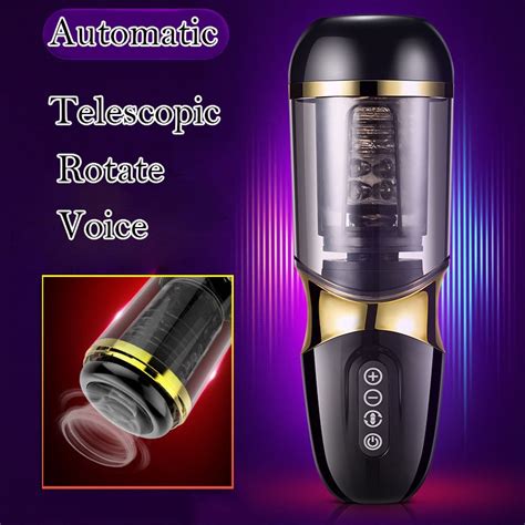 Man Sex Toy Masturbator Penis Massager Male Automatic Telescopic Rotate
