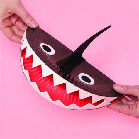 Shark Peg Puppet Craft Activity Guide Baker Ross