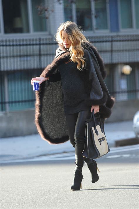 Blake Lively Out In Ny Leather Celebrities