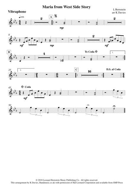 Maria From West Side Story Free Music Sheet