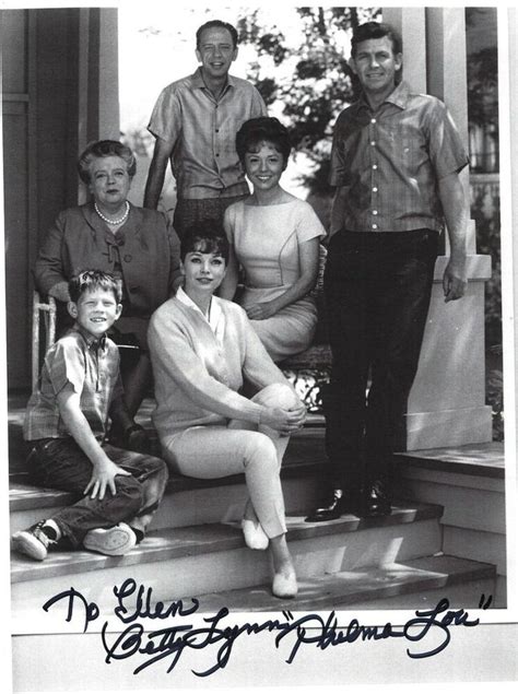 Autographed Picture Of Andy Griffith Show Star Betty Lynn Thelma Lou