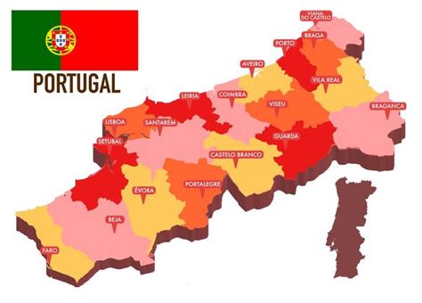 Mapa De Portugal Turismo Geografia Divisões Políticas E Mais