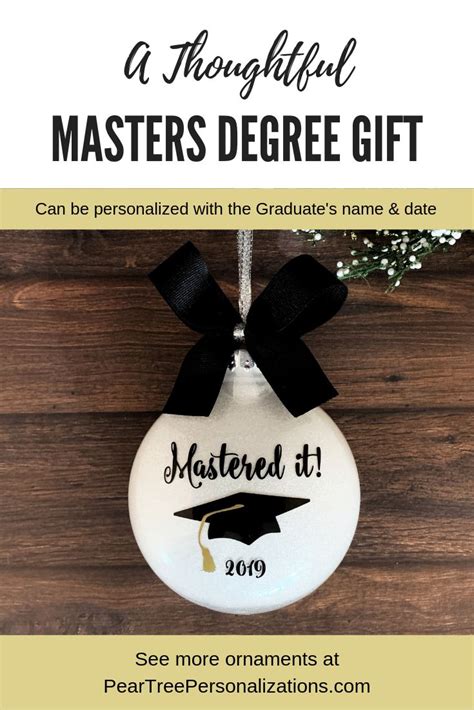 A wonderful graduation gift for a phd or doctoral student might be sending them off for a day at the spa. Masters Degree Graduation Gift For Her, Graduation ...