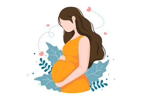 Best Premium Pregnant Lady Illustration Download In Png And Vector Format
