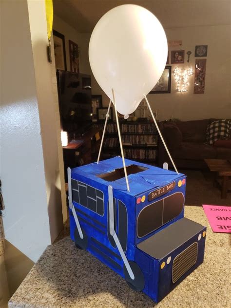 While this isn't your traditional valentine box, you could easily make a fortnite llama pinata into a llama valentine's box! Fortnite battle bus party decore/card holder #fortnite # ...