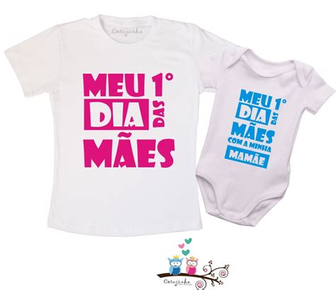 Foi quando márcia sentiu o peso do isolamento. Kit Meu primeiro dia das mães no Elo7 | Corujinha T-Shirts ...
