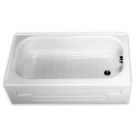 Reversible drain acrylic soaking tub. tiny 4 foot long bath tub. porcelain on steel can get with ...
