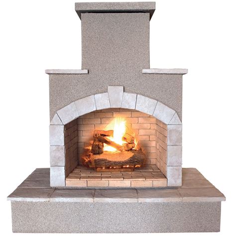 Cal Flame 78 Inch Propane Gas Outdoor Fireplace Outdoor Décor