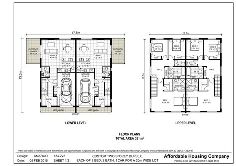 We did not find results for: 134.2V3 Amaroo duplex floor plan by AHC Brisbane Home ...